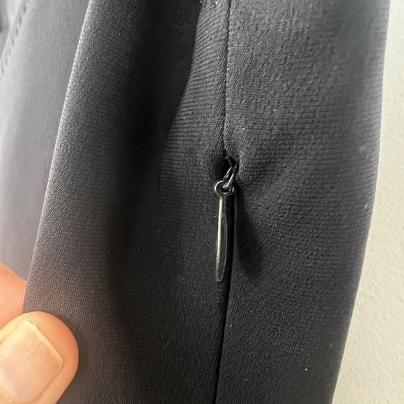 NWOT Jaeger Black Sleeveless Quiet Luxury Knee Length Career Sheath Dress US8 - Picture 8 of 13